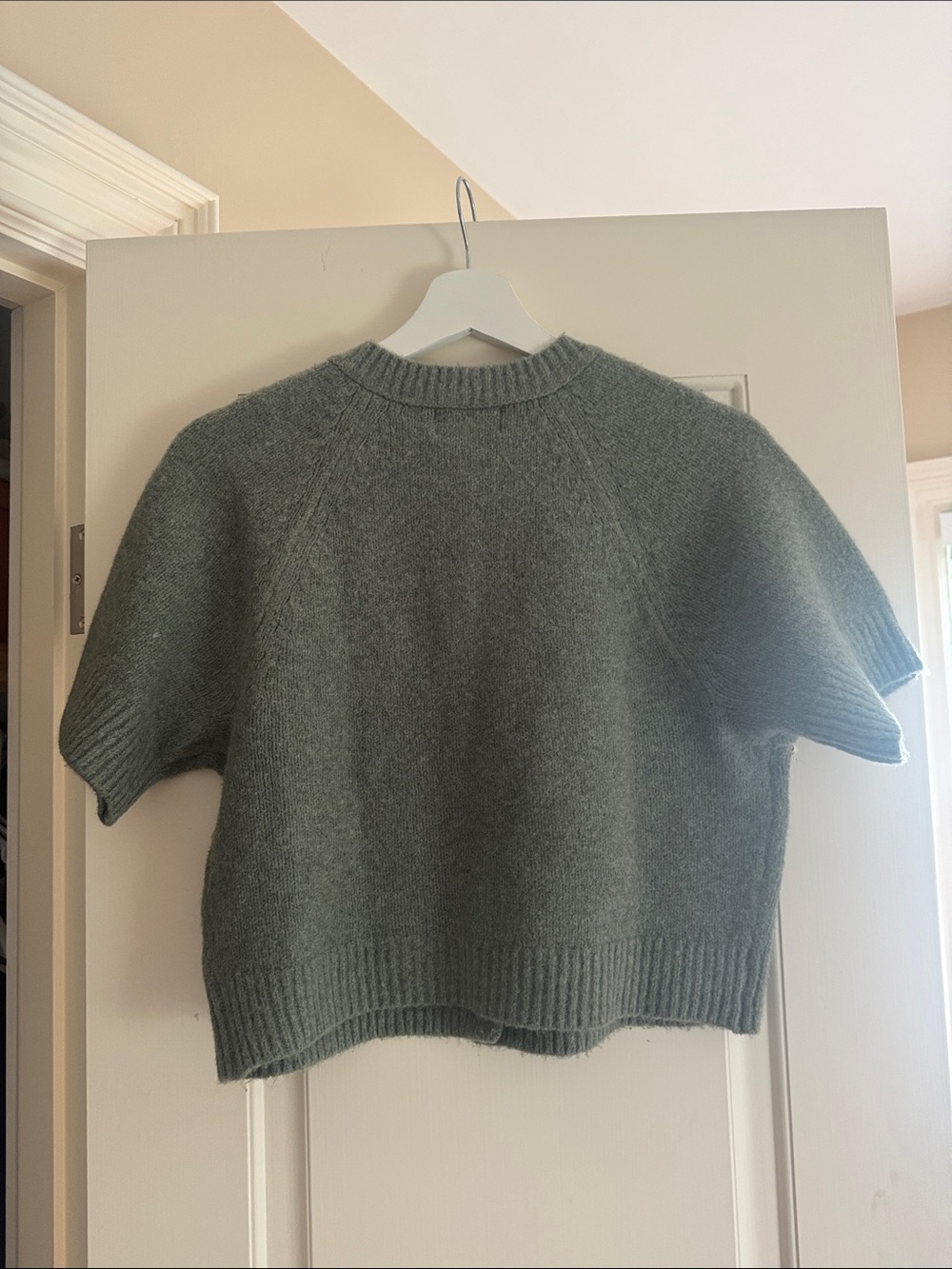 Universal Thread Sage Green Short-Sleeve Button Cardigan - Picture 3 of 3